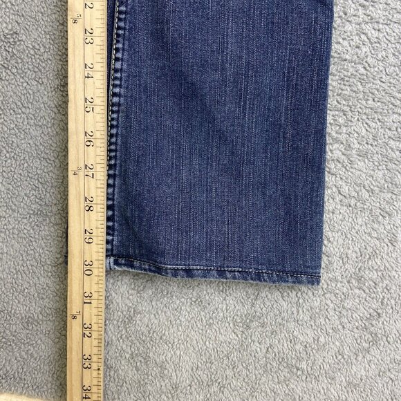 Silver Pioneer Bootcut Jeans Women's 30x30* Flare Blue Flap Pocket Denim Y2K‎ - Picture 4 of 16